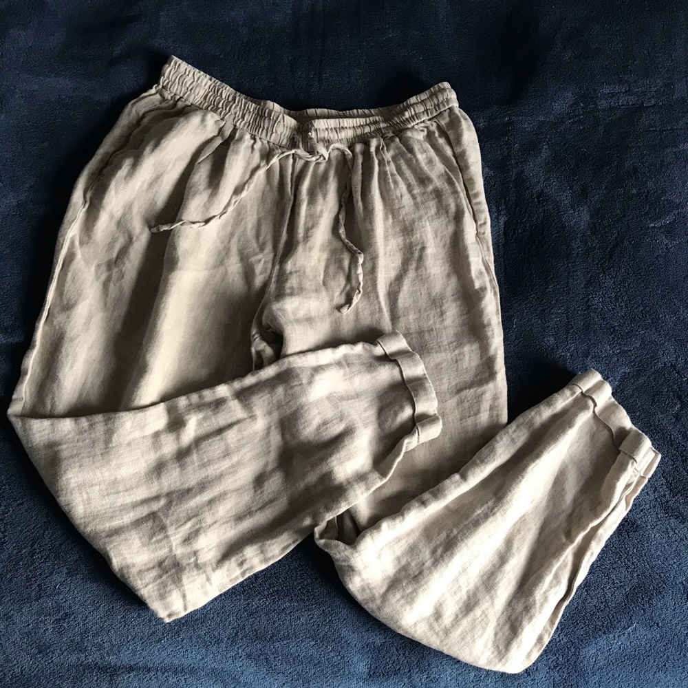 J. Crew- 100% Linen pants
